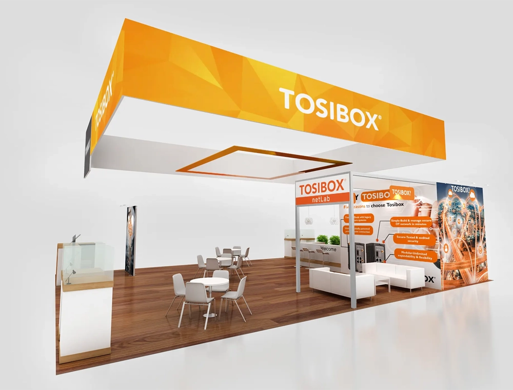 40x40 trade show booth